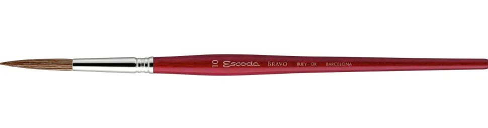 Pincel natural largo Oreja de buey Redondo 6521 Escoda