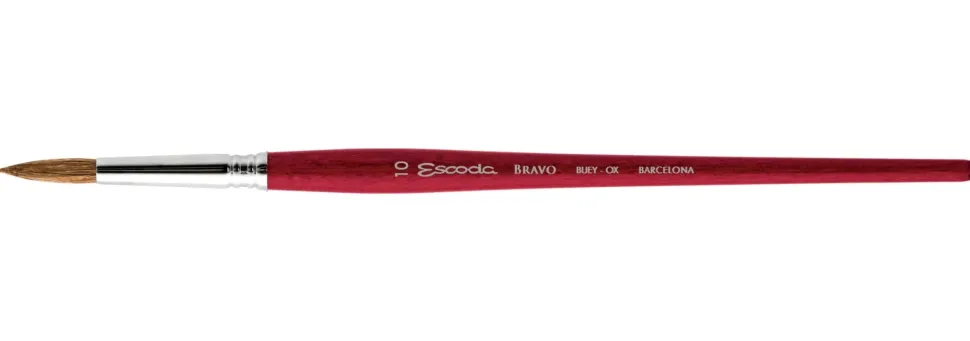 Pincel natural redondo Oreja de buey Bravo 1619 Escoda