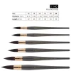 Pincel natural redondo pluma Petit Gris Aquario Gold 1140 Escoda