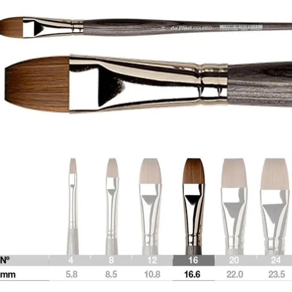 Pincel plano acuarela Colineo 5822 Da Vinci