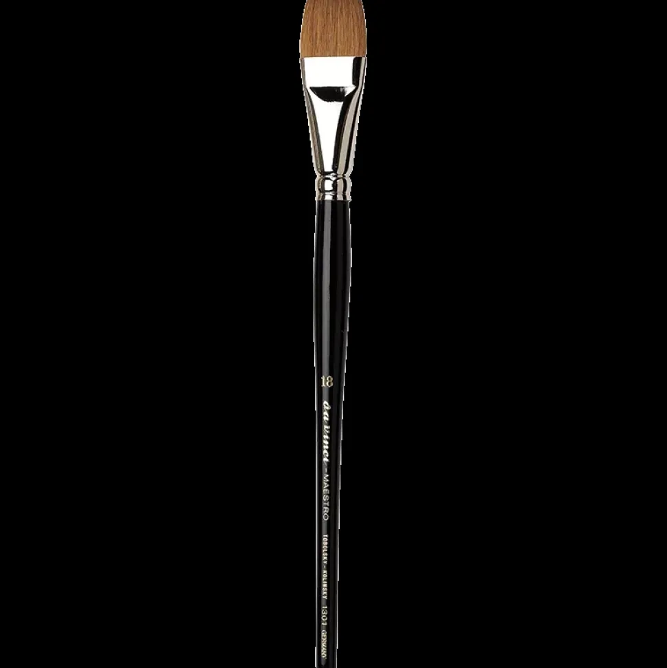 Pincel plano acuarela Kolinsky Maestro 1301 Da Vinci