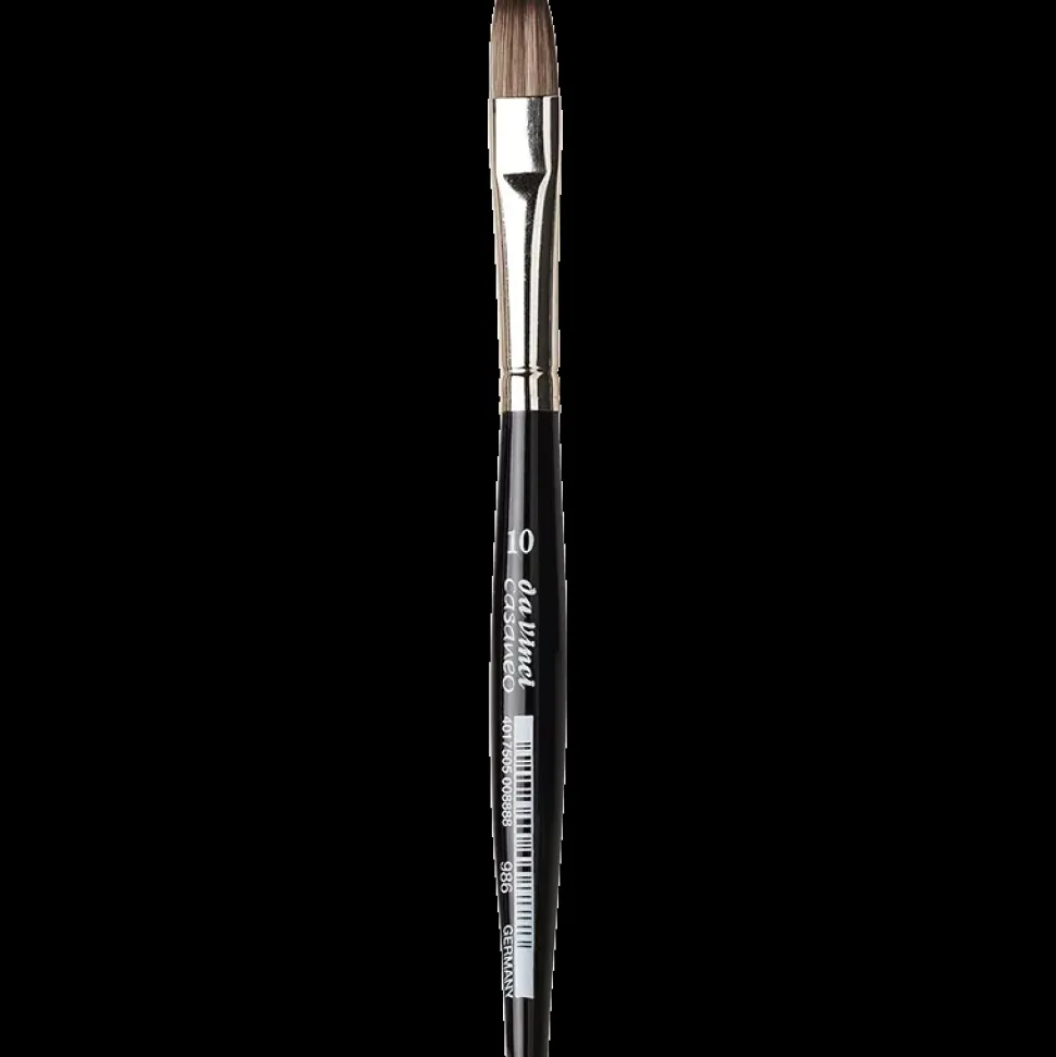 Pincel plano XS acuarela Casaneo 986 Da Vinci nº10