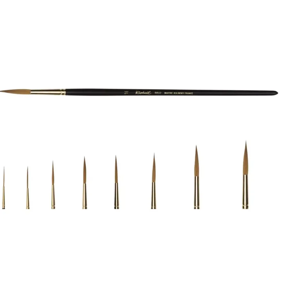 Pincel redondo Kolinsky Gold serie 8802