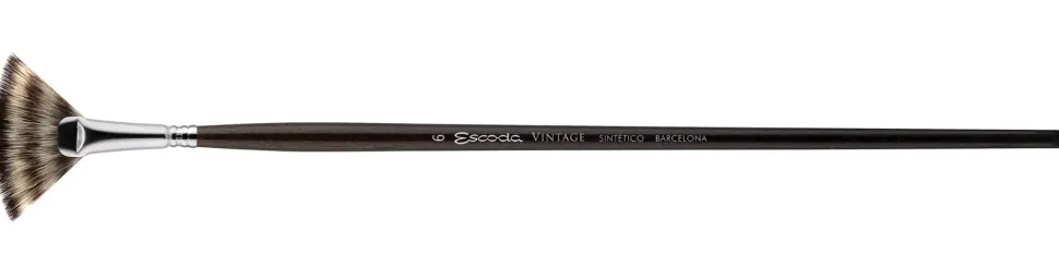 Pincel sintético plano abanico Vintage 4024 Escoda