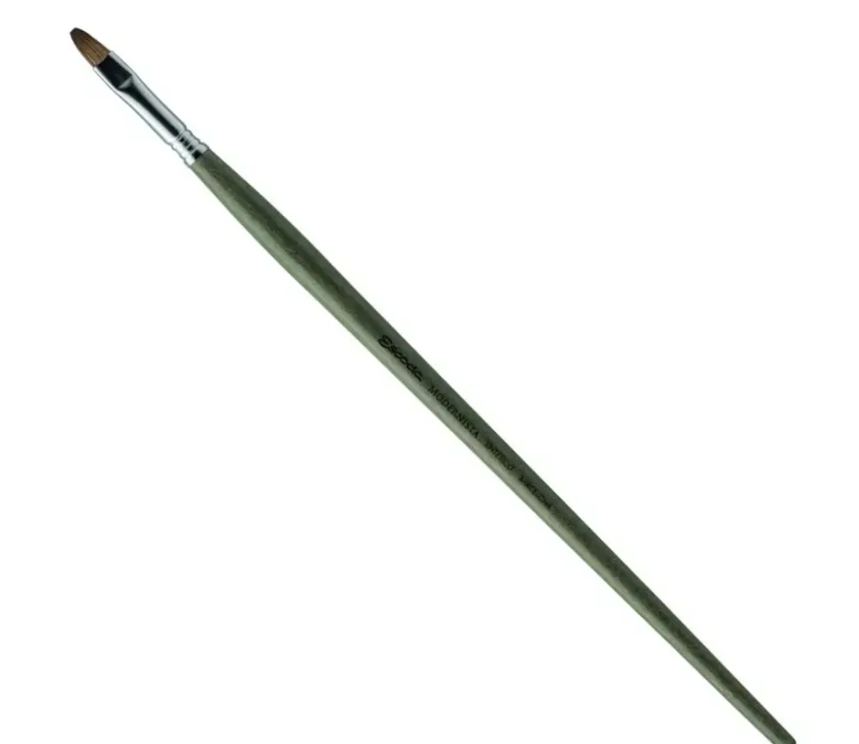 Pincel sintético plano carrado Modernista 4050 Escoda nº14