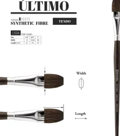 Pincel sintético plano carrado Último 1524 Escoda