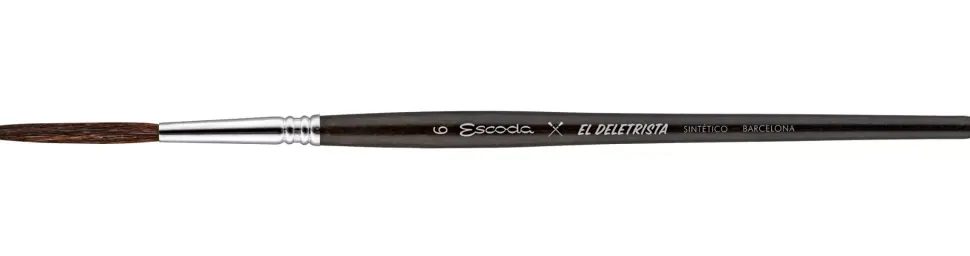 Pincel sintético redondo carrado El Deletrista 6525 Escoda
