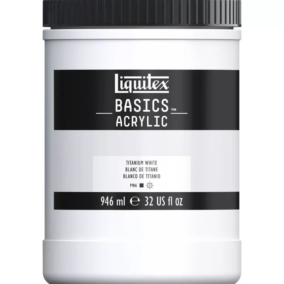 Pintura acrílica Basics X0432 Blanco de Titanio Liquitex 946ml