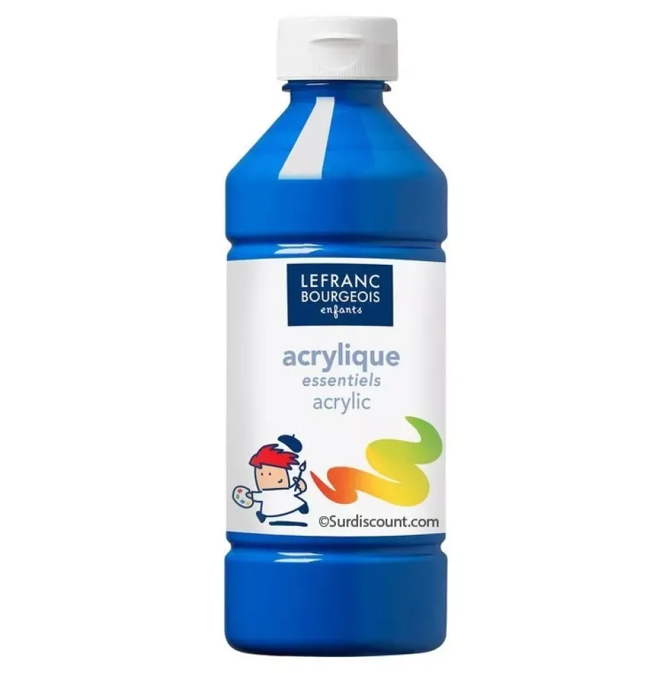 Pintura Acrílica Infantil Azul Lefranc & Bourgeois 500ml