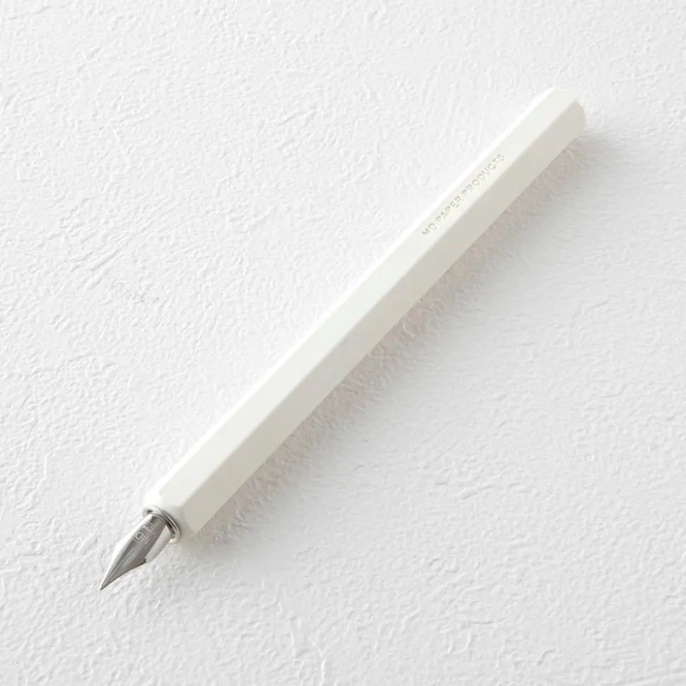 Pluma estilográfica Dip Pen Blanca MD Paper