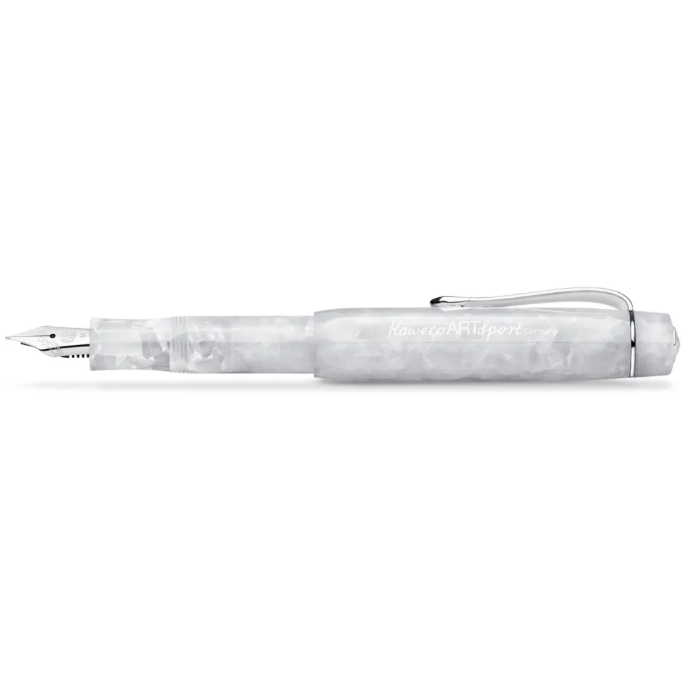 Pluma estilográfica fuente blanco mineral Art Sport Kaweco