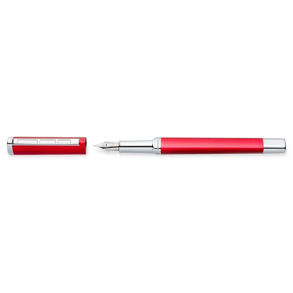 Pluma estilográfica Rojo F Staedtler