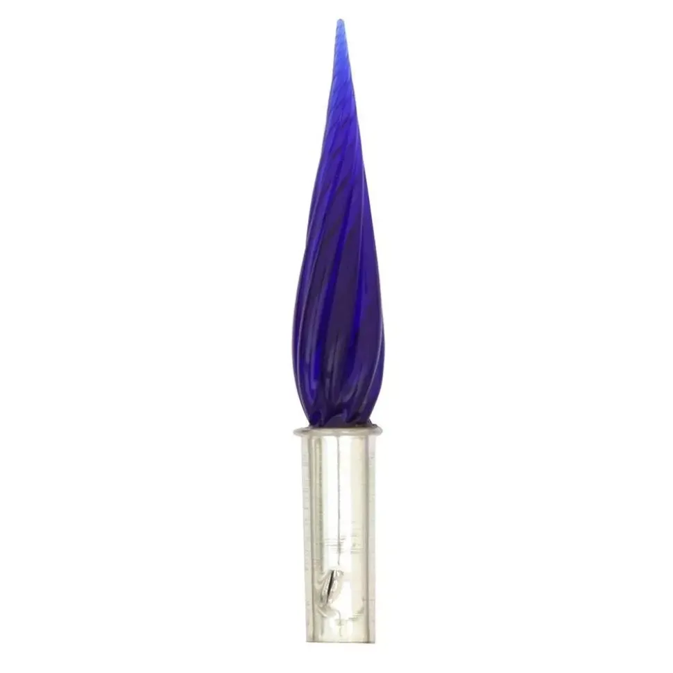 Plumilla de cristal de murano Azul