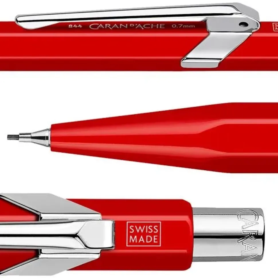 Portaminas 844 Rojo Caran d'Ache 0.7mm