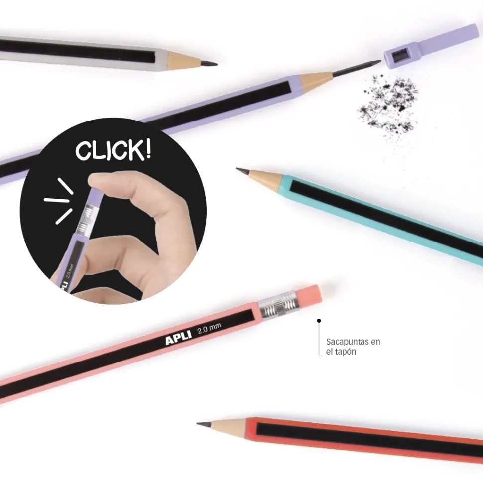 Portaminas Click HB Apli 2mm
