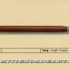 Punta seca mango de madera GR-033