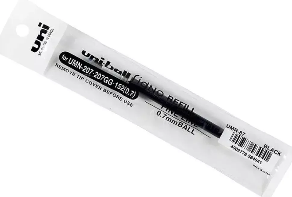 Recambio Bolígrafo de Gel Signo Negro Uni-Ball 0,7 mm