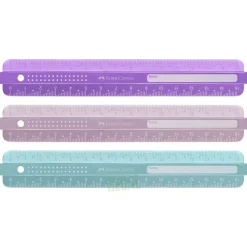 Regla colores surtidos Sparkle Faber-Castell 15cm