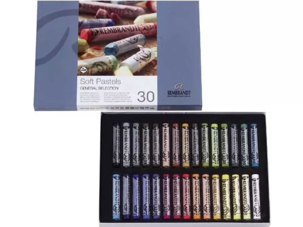 Rembrandt 30 pasteles suaves, set básico selección general 300C30