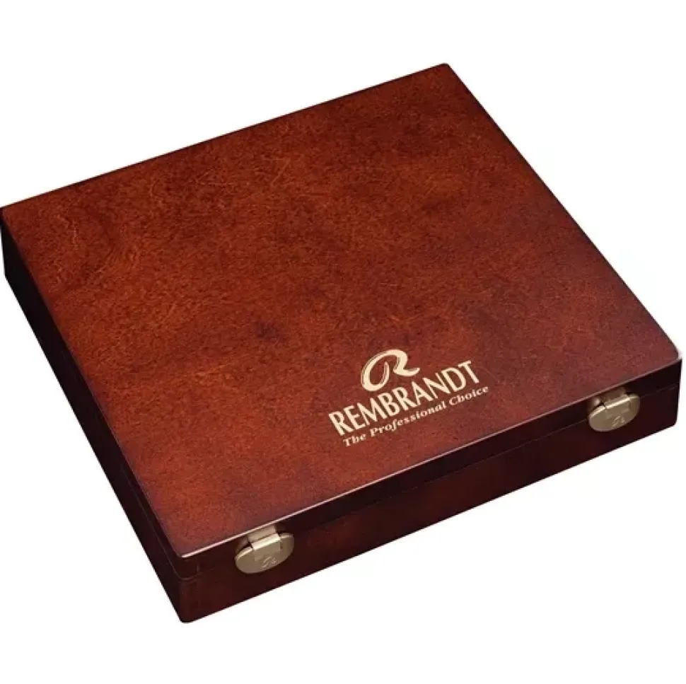 Rembrandt 90 pasteles suaves, caja Professional madera de lujo selección retrato