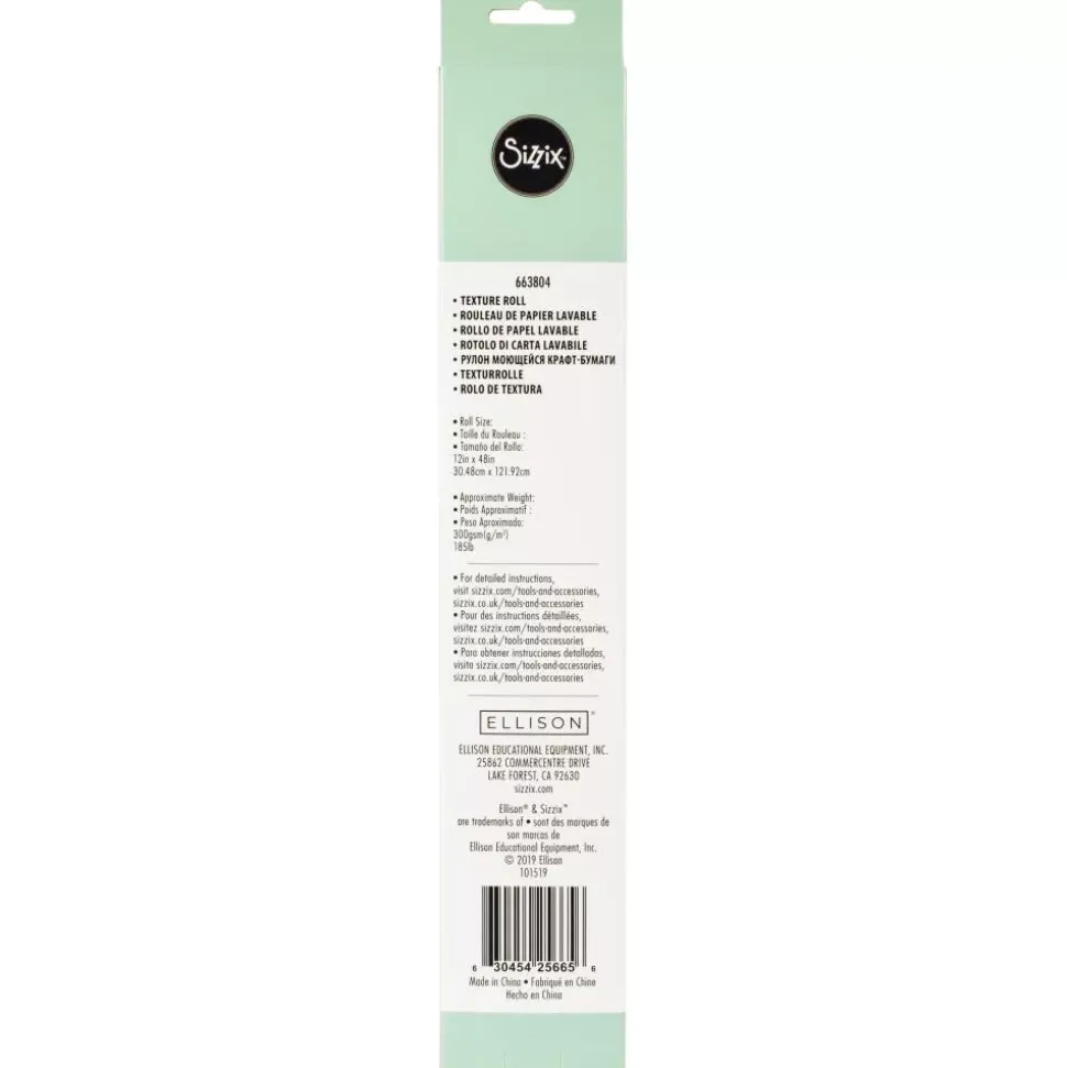 Rollo de Papel Texturizado Plata Sizzix 30x121cm