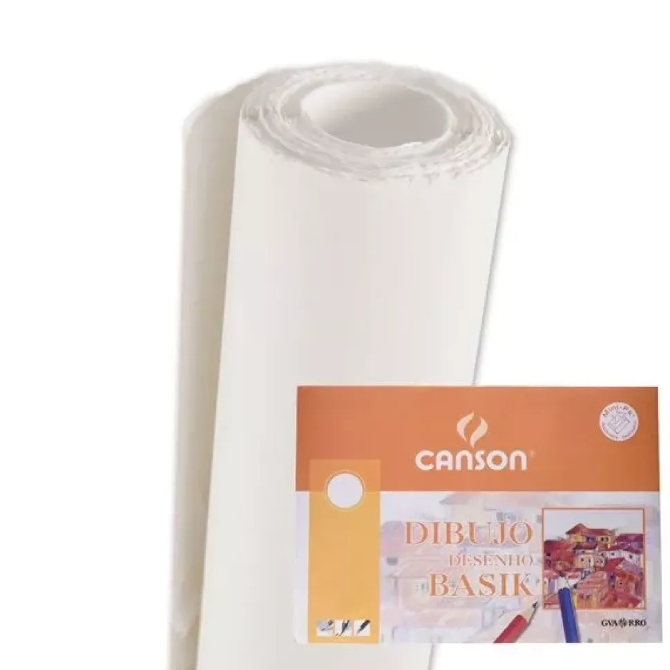 Rollo Papel Dibujo Basik Satinado Canson 1,4x20m 150g/m²