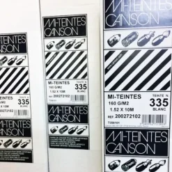 Rollo Papel Mi-Teintes 335 Blanco Canson 1,52x10m 160g/m²