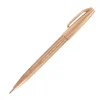 Rotulador Brush Sign Pen Pale Brown Pentel