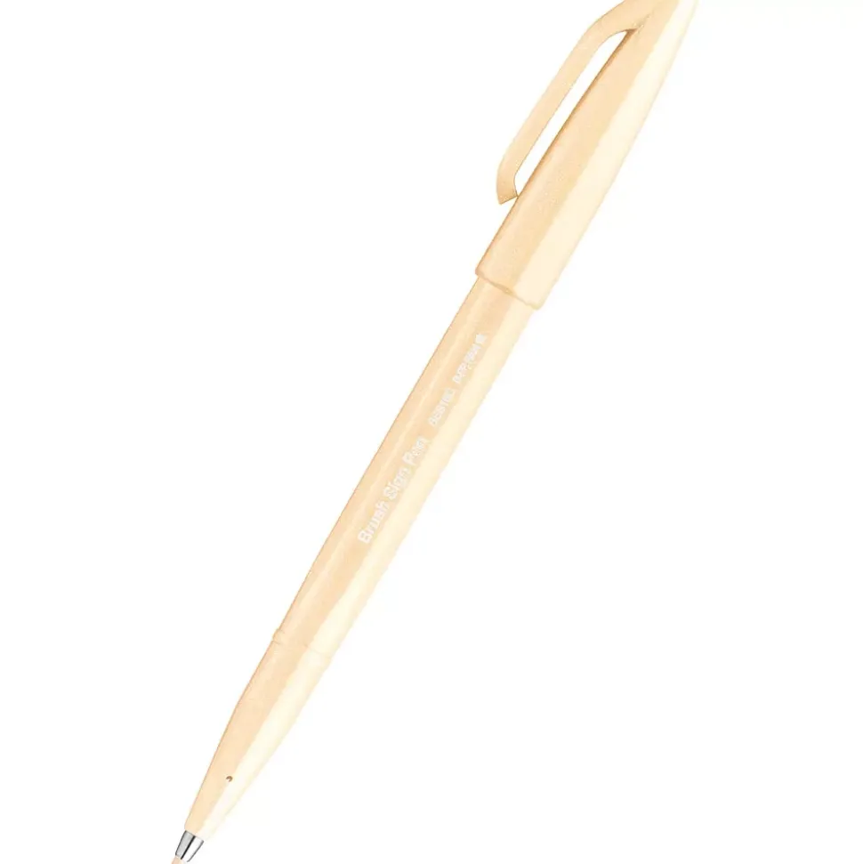 Rotulador Brush Sign Pen Pale Orangw Pentel
