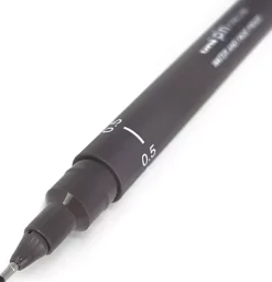 Rotulador Calibrado Pin Gris Oscuro Uni-Ball 0,5mm