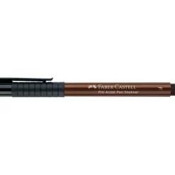Rotulador Fino Punta Fibra Sepia oscuro F Pitt Artist Pen Faber-Castell