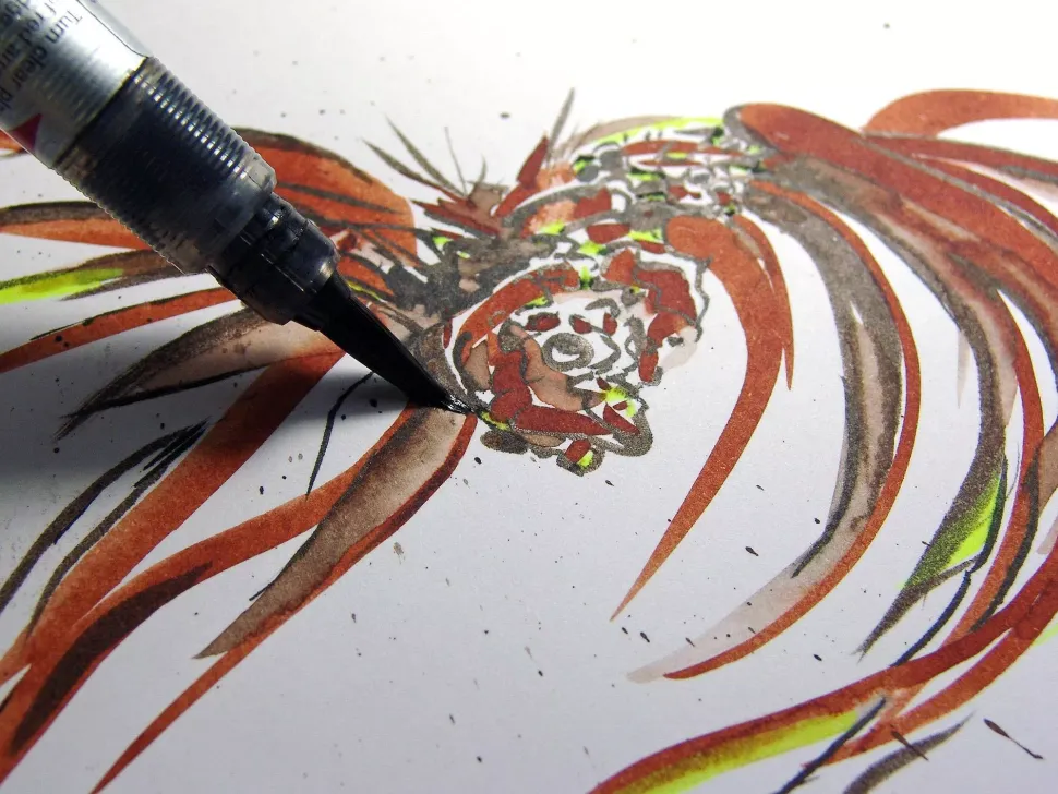 Rotulador Pentel Color Brush Purple #150