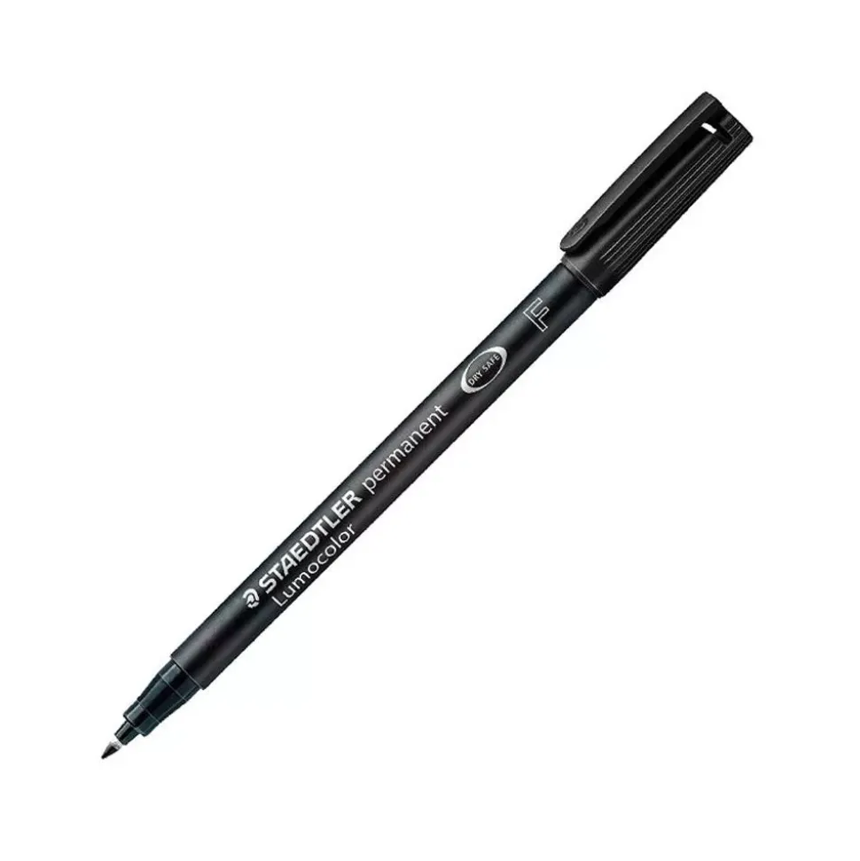 Rotulador permanente negro F Lumocolor Staedtler