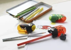 Sacapuntas doble con depósito Mariquita Faber-Castell