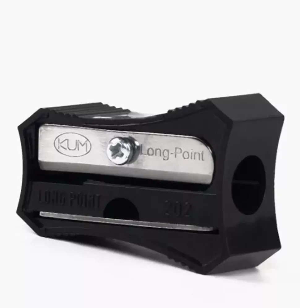 Sacapuntas Simple Negro Punta Larga 202-24 KUM