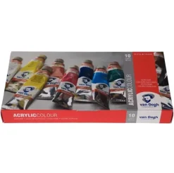 Set 10 acrílicos colores básicos Van Gogh tubo 40ml