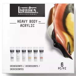 Set 6 acrílicos cuerpo pesado iridiscente PRO Liquitex 59ml