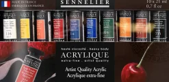 Set 10 Acrílicos Extrafinos Sennelier 21ml