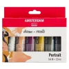 Set 6 Acrílicos para retratos Talens 20ml
