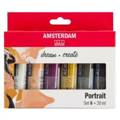 Set 6 Acrílicos para retratos Talens 20ml