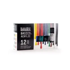 Set 12 acrílicos primarios Basics Liquitex 22ml