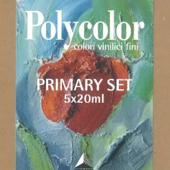 Set 5 Acrílicos Primarios Polycolor Maimeri 20ml