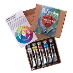 Set 5 Acrílicos Primarios Polycolor Maimeri 20ml