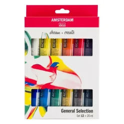 Set 12 Acrílicos Selección General Talens 20ml