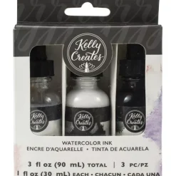 Set 3 Acuarela Líquida Kelly Creates 30ml