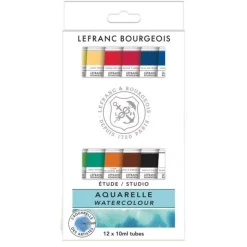 Set 12 acuarela Studio Lefranc and Paris 10ml
