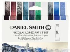 Set 10 Acuarelas Extrafinas tubo Nicolas López Daniel Smith 5ml