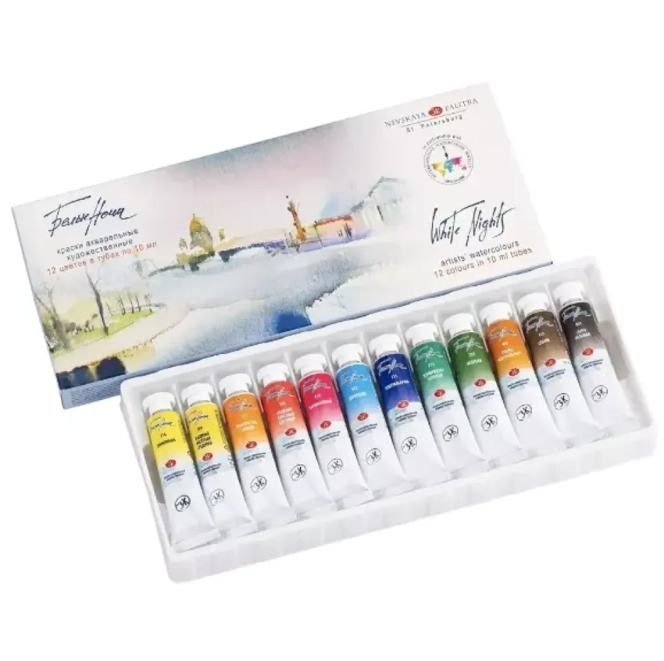 Set 12 acuarelas White Nights 10ml