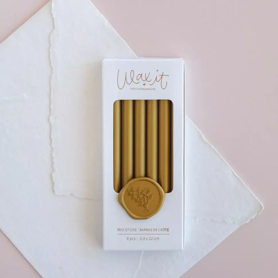 Set 6 Barras de Lacre Gold Wax it Lora Bailora