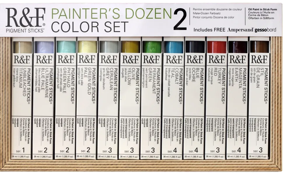 Set 12 Barras de pigmento al óleo Painters Dozen 2 R&F 38ml
